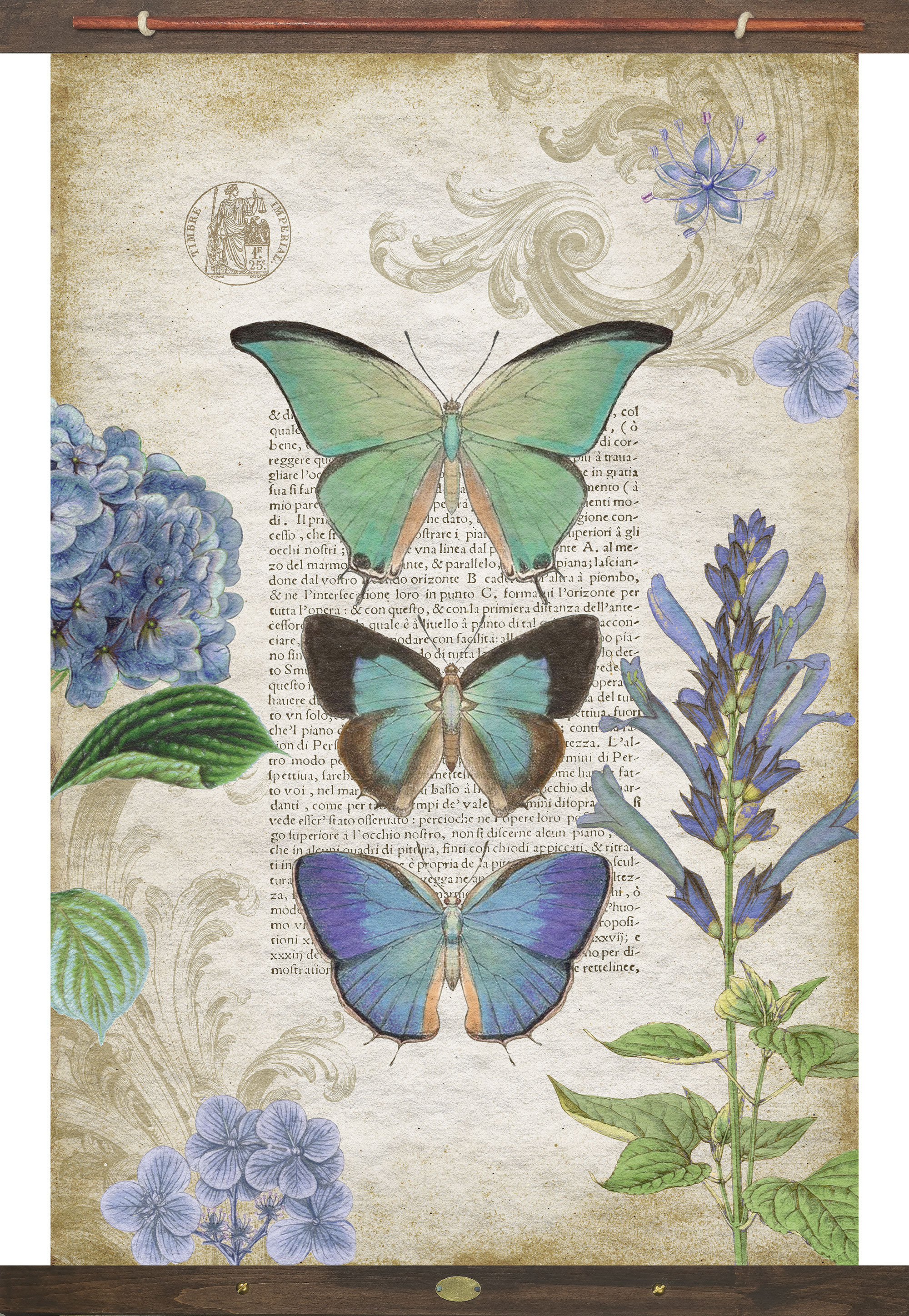 butterfly tapestry