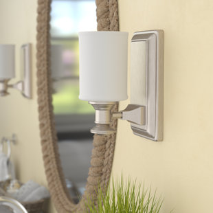 Best Bowers 1-Light Bath Sconce By Beachcrest Home Wall Lights Bowers 1-Light Bath Sconce By Beachcrest Home Wall Lights