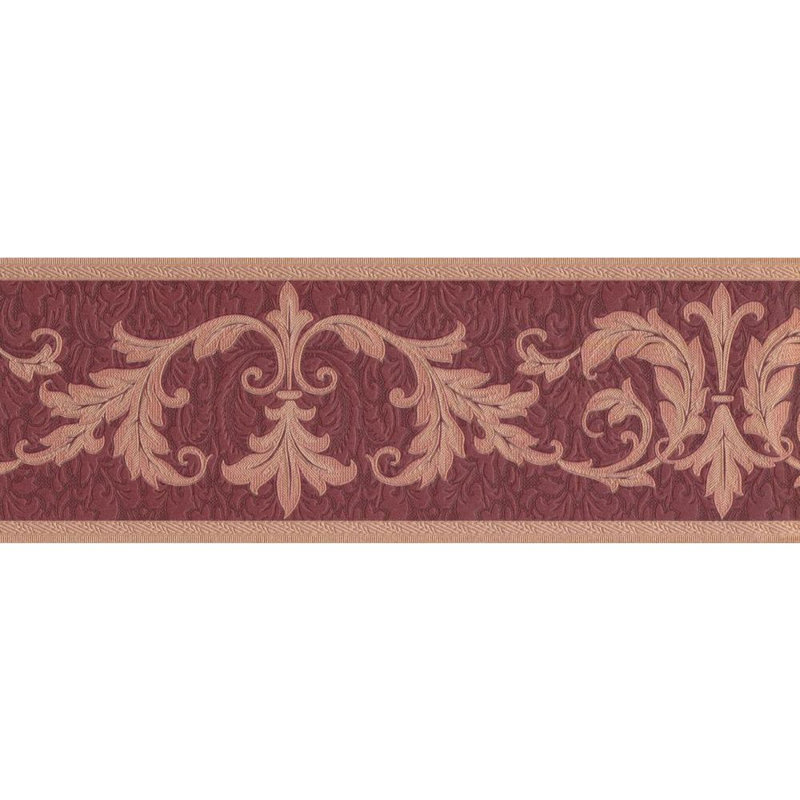 Fleur De Lis Living Vivaan Damask 15� L x 7" W Wallpaper