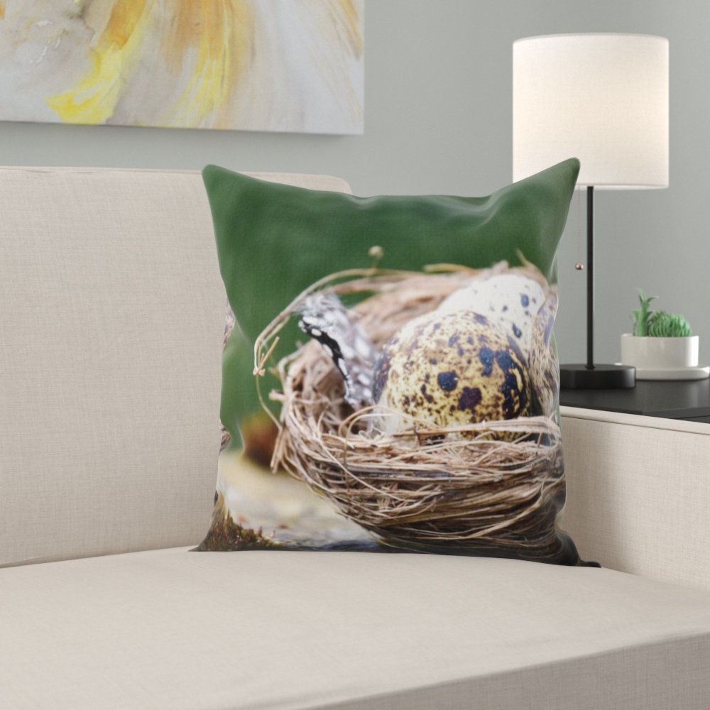 East Urban Home Nest Throw Pillow Wayfair