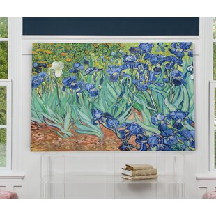 Large Cotton Tea Towel Irises Vincent van Gogh 