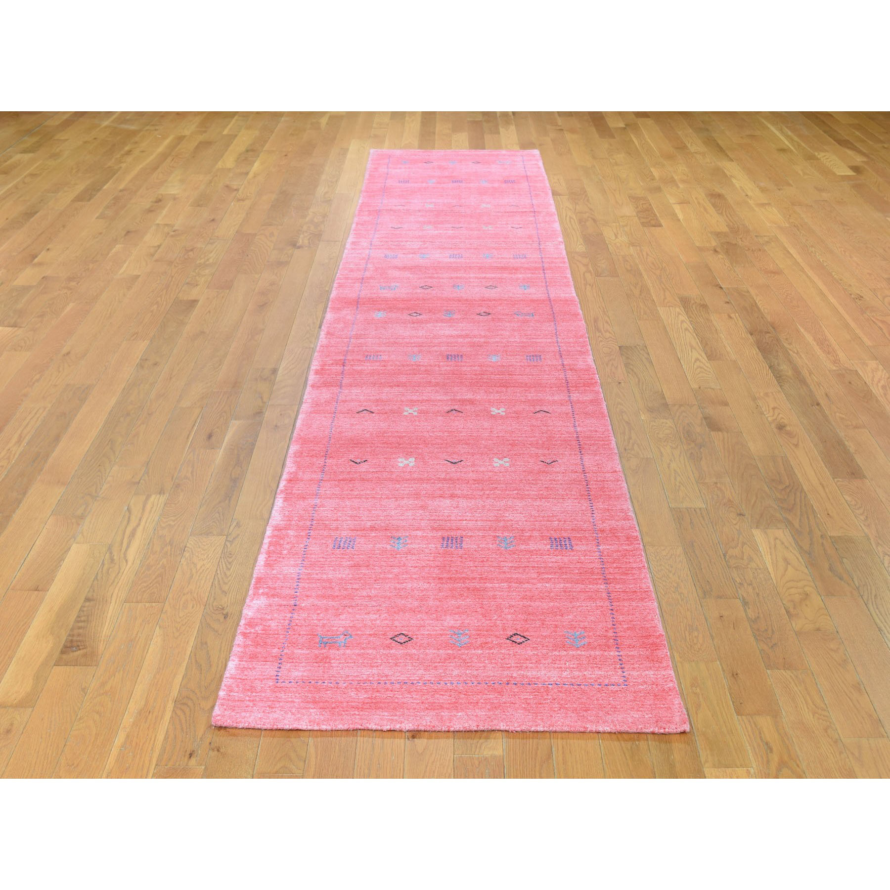 Bungalow Rose One Of A Kind Farrington Hand Knotted Pink 2 8 X 13 Farrington Hand Knotted Pink