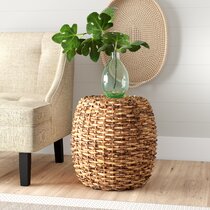 wicker and rattan end tables