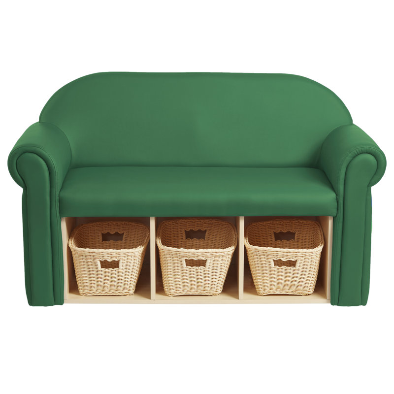 Factory Direct Partners Little Lux Youth Kids Sofa With Storage