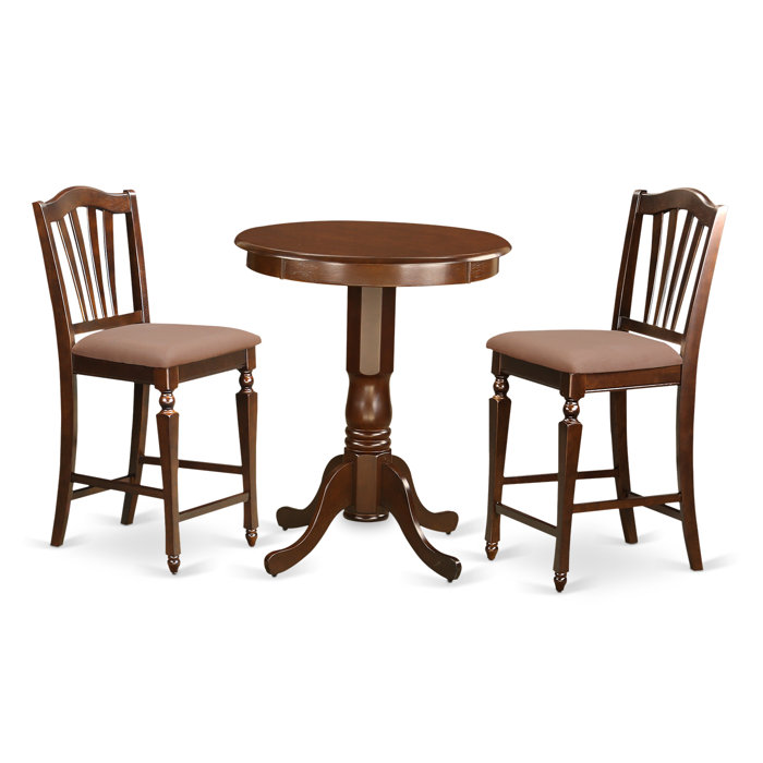 East West Eden 3 Piece Counter Height Pub Table Set Reviews Wayfair