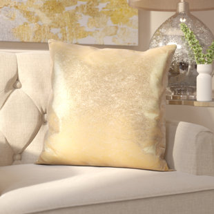 gold foil pillow