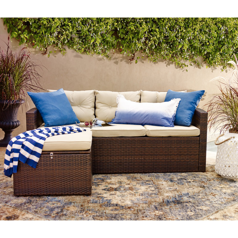 Arlington 3 Piece Sectional Seating Group with Cushions