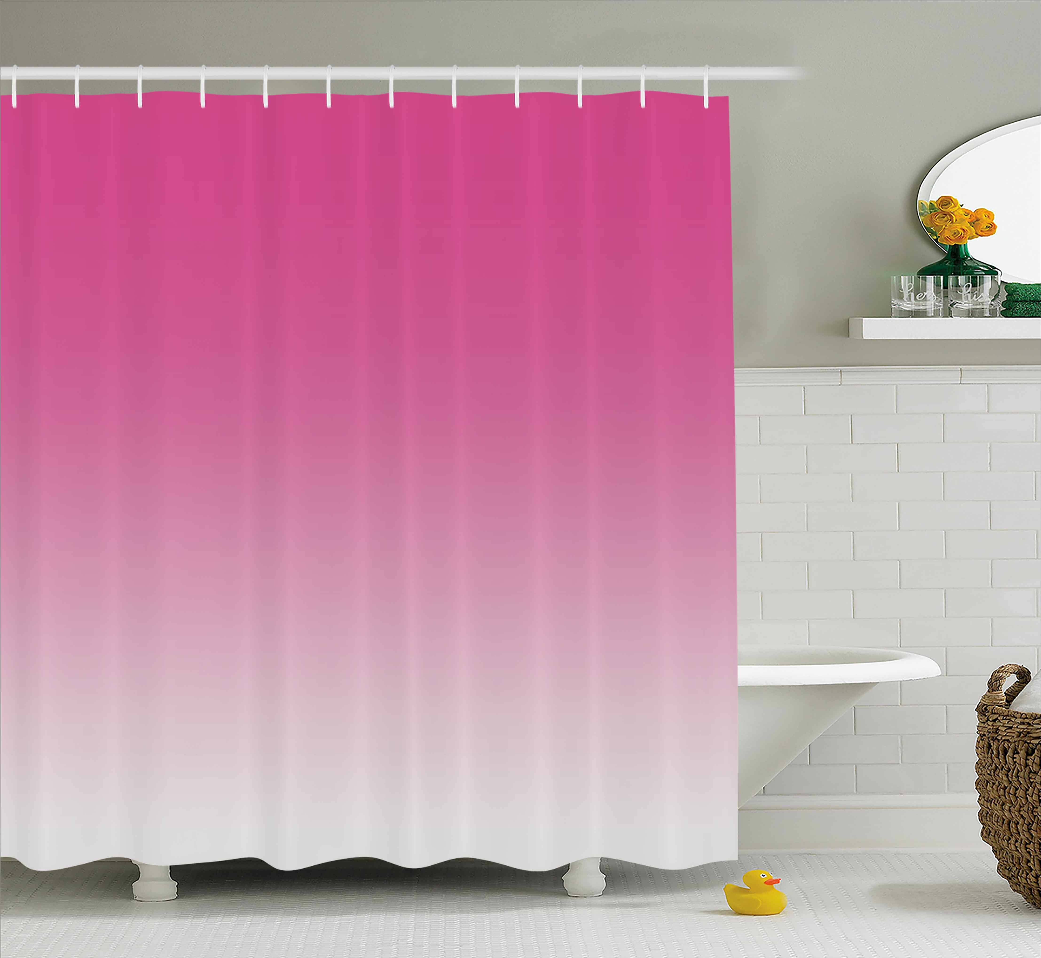 Ebern Designs Dothan Digital Hot Pink Design Print Single Shower Curtain Wayfair