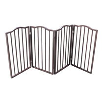 wooden folding dog gate