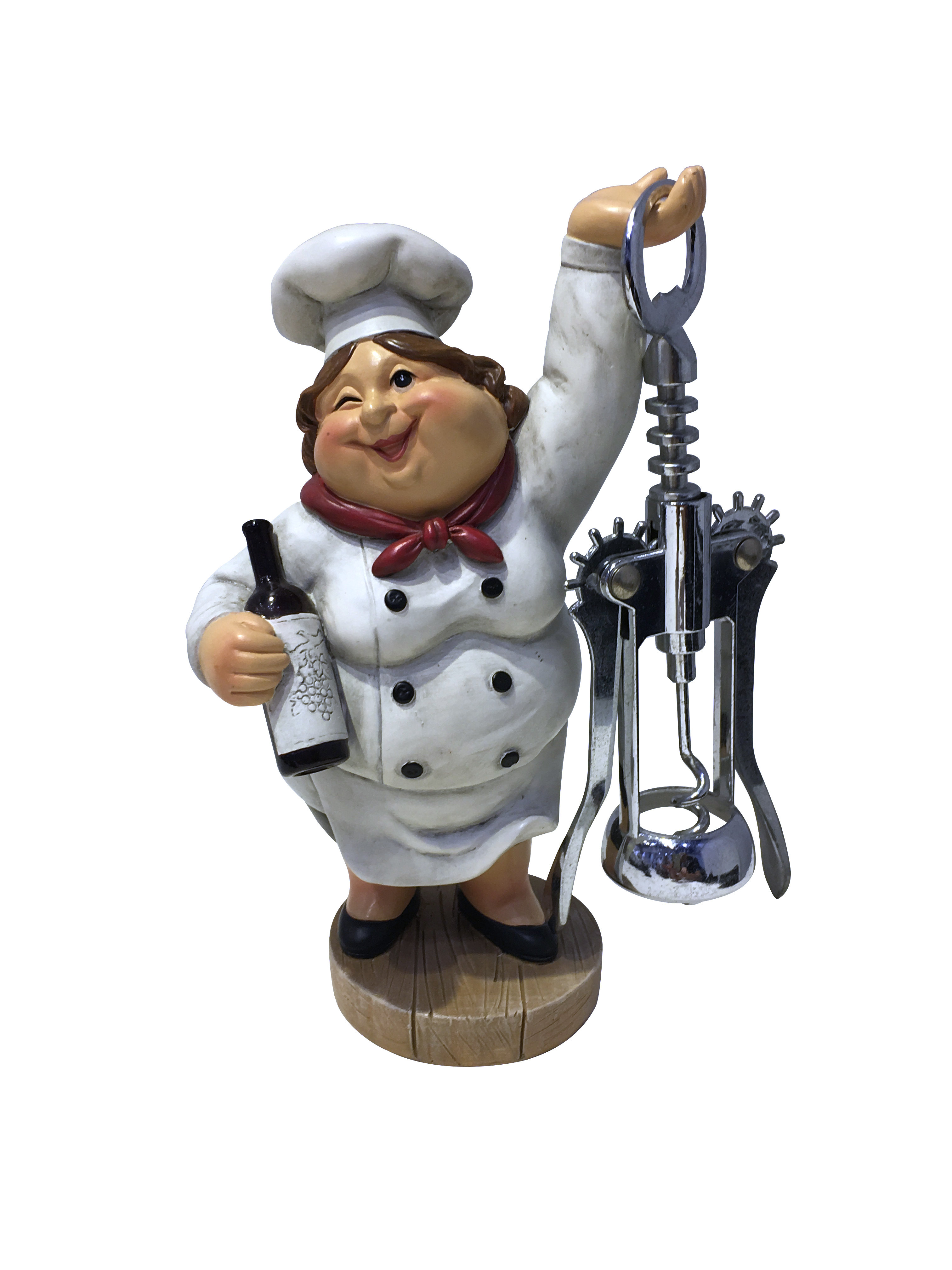 Wine Bodies Winking Fat Lady Italian Chef Figurine Corkscrew Reviews Wayfair