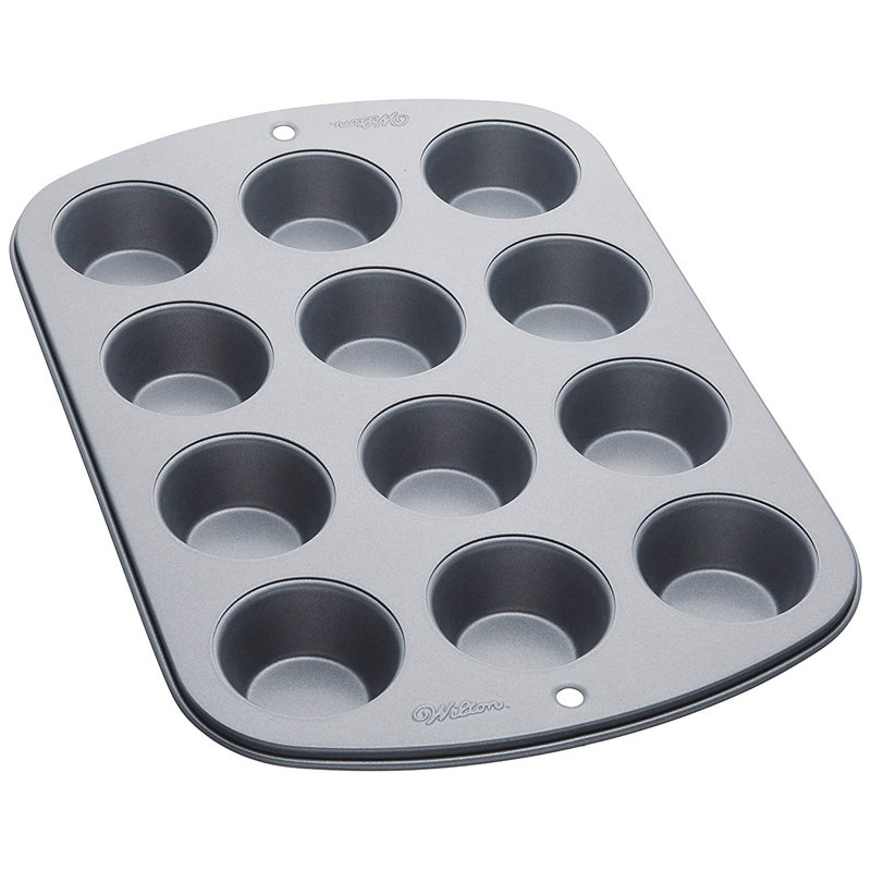 Wilton 12 Cup NonStick Rectangle Mini Muffin Pan Wayfair Wilton 12 Cup NonStick Rectangle Mini Muffin Pan Wayfair