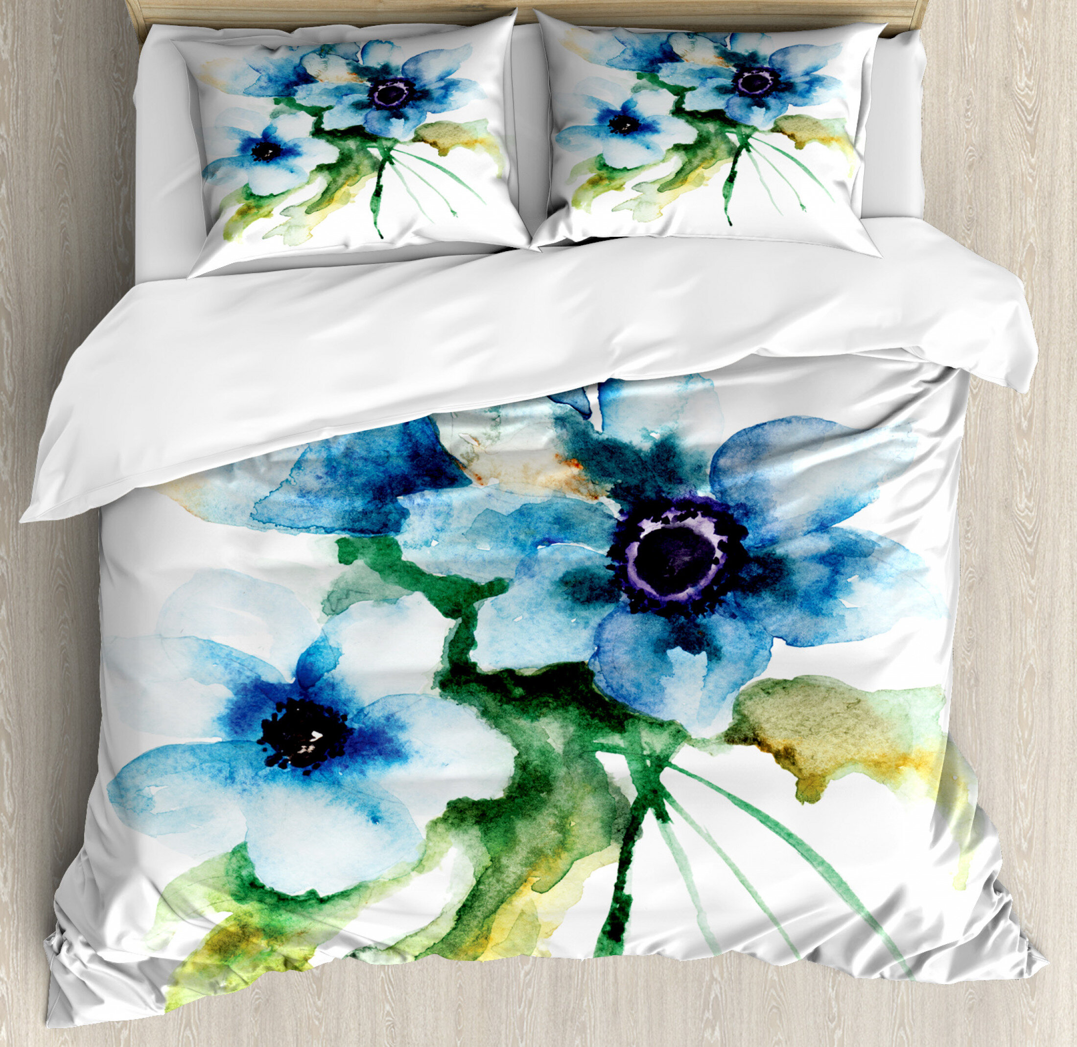 East Urban Home Watercolor Flower Duvet Cover Set Wayfair