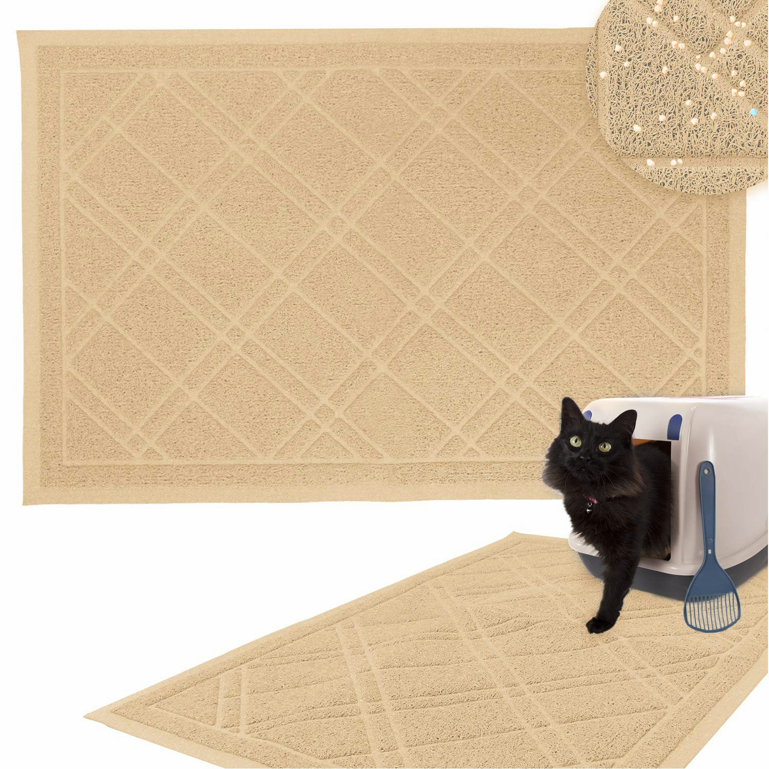 trap cat litter mat