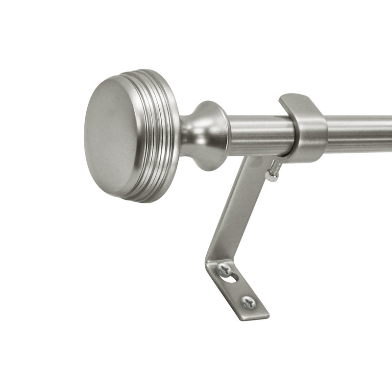 Zora Core Curtain Knob Telescoping Drapery Rod Set Reviews
