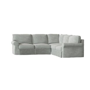 Farmhouse Rustic Slipcovered Sectional Sofas Birch Lane