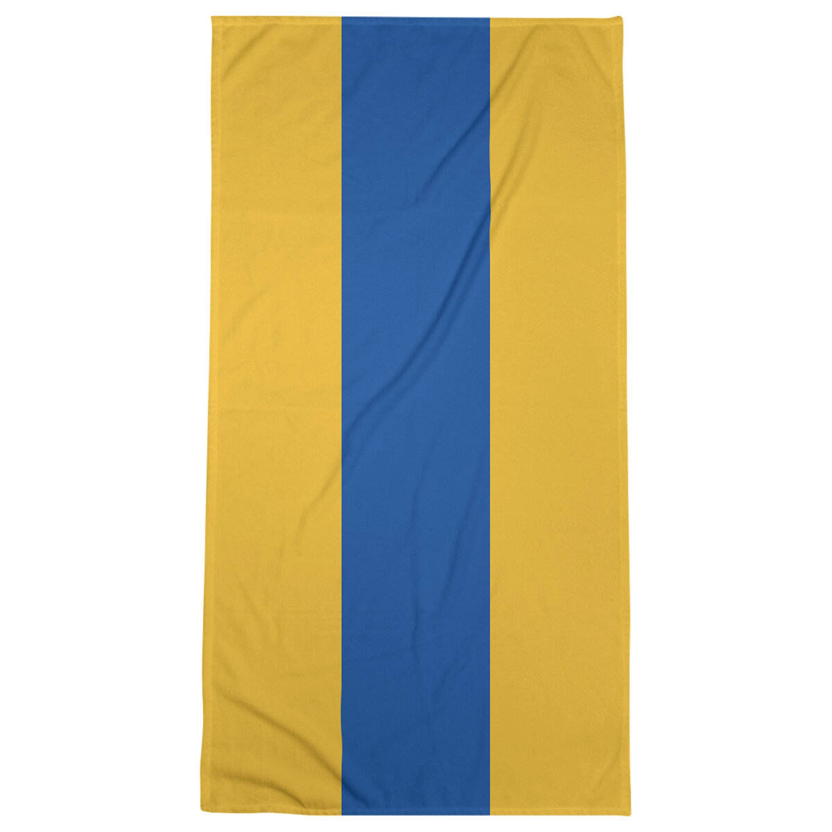 blue and gold bath towels