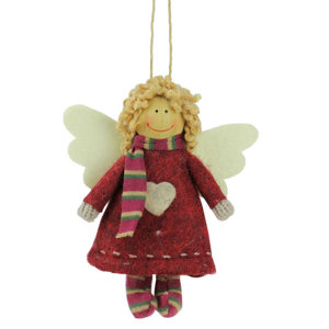 Hannah the Holiday Angel Decorative Hanging Christmas Ornament