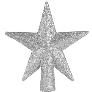 modern tree topper silver