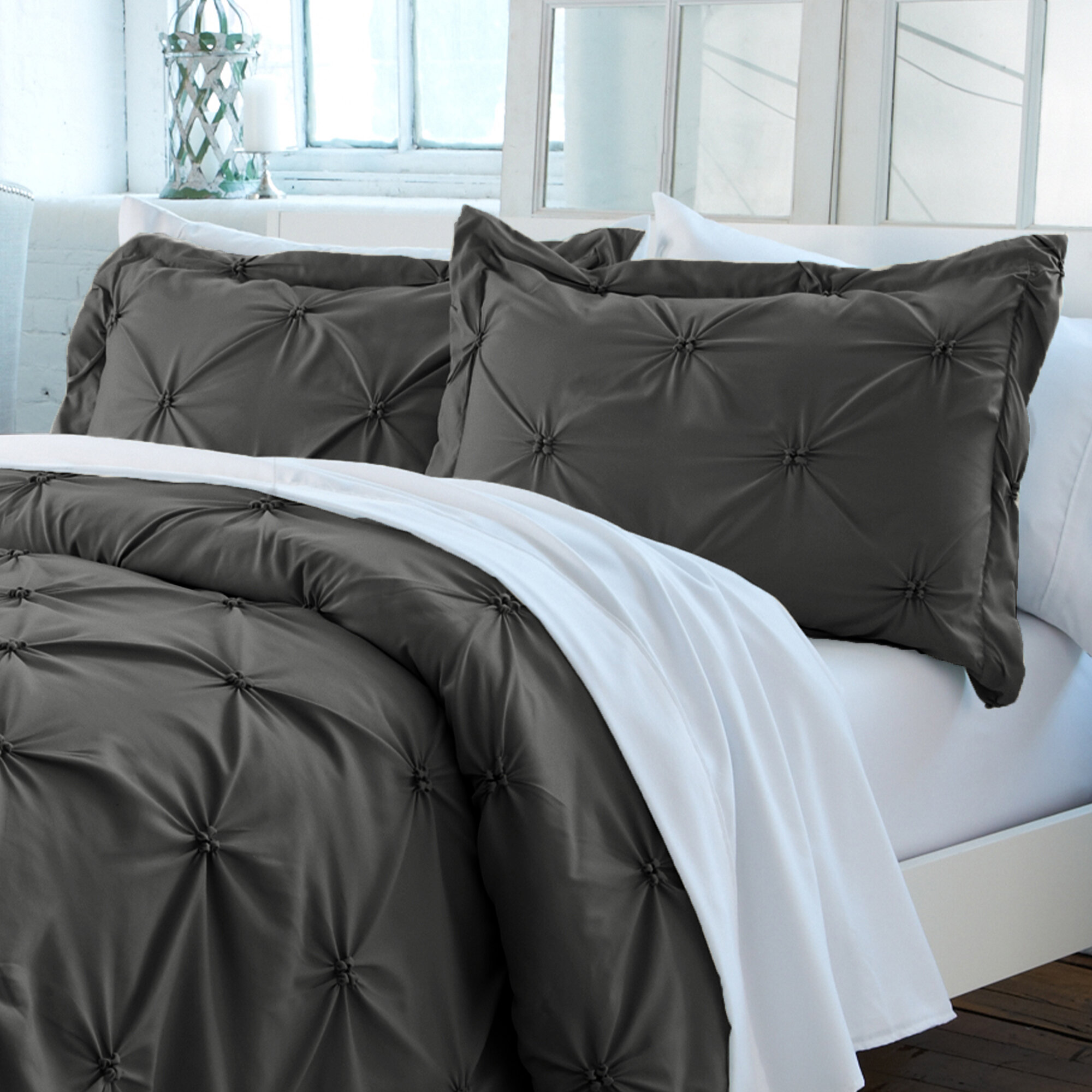 House Of Hampton Aridas Reversible Duvet Cover Set Reviews Wayfair