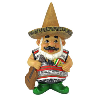 Very Large Garden Gnomes Wayfair Pancho The Mariachi Garden Gnome Statue