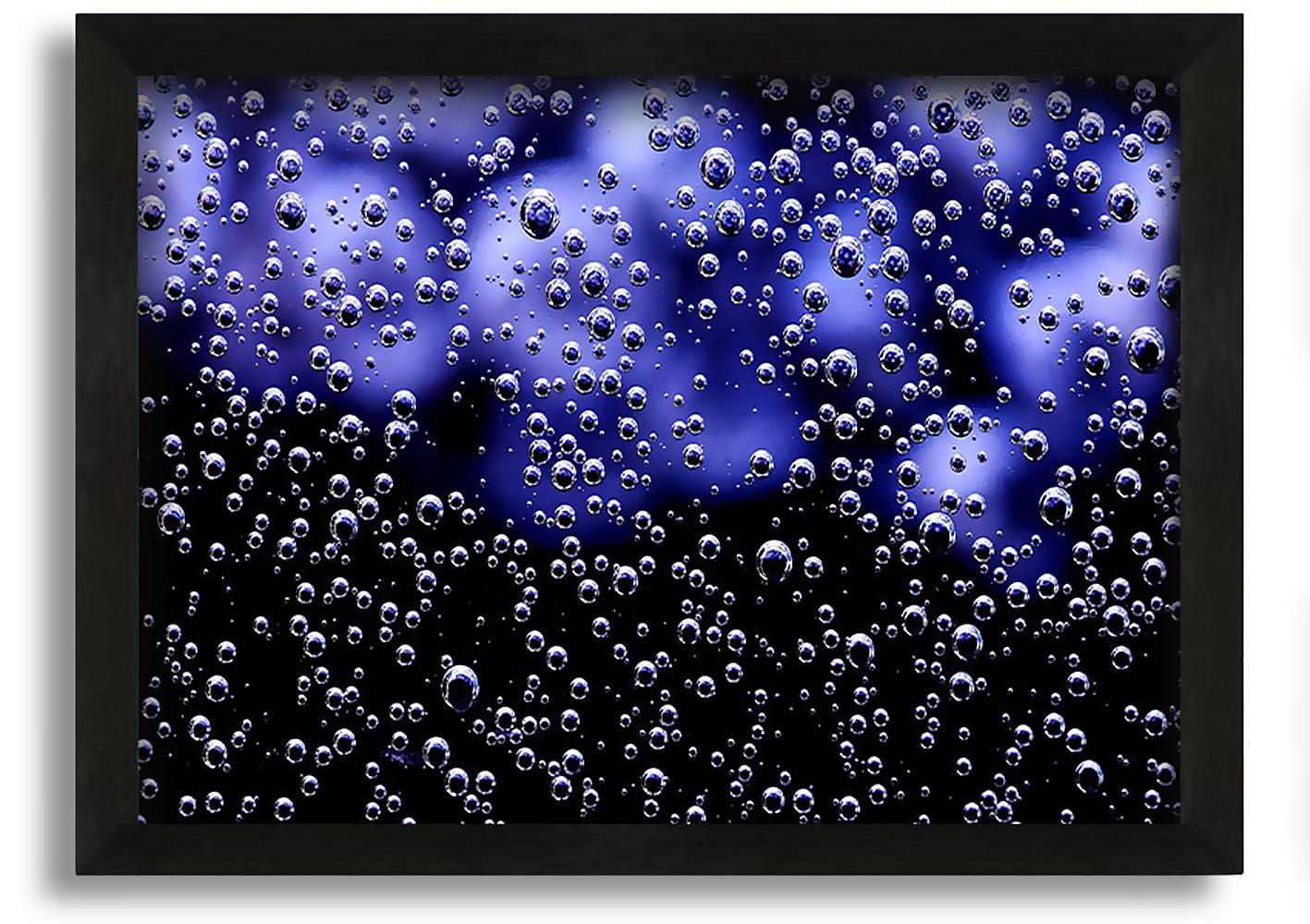 Ebern Designs Tiny Air Bubbles Picture Frame Graphic Art on Canvas