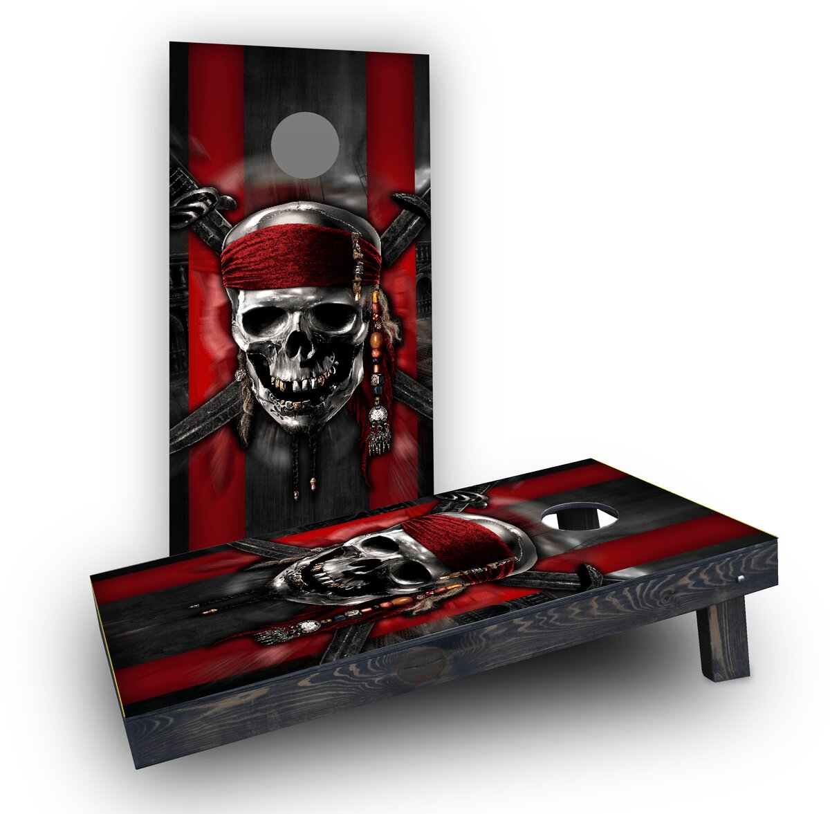 Custom Cornhole Boards Pirate Theme Cornhole Game Set | Wayfair