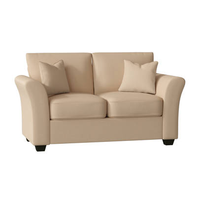 Orren Ellis Derun 57 Square Arms Loveseat Wayfair