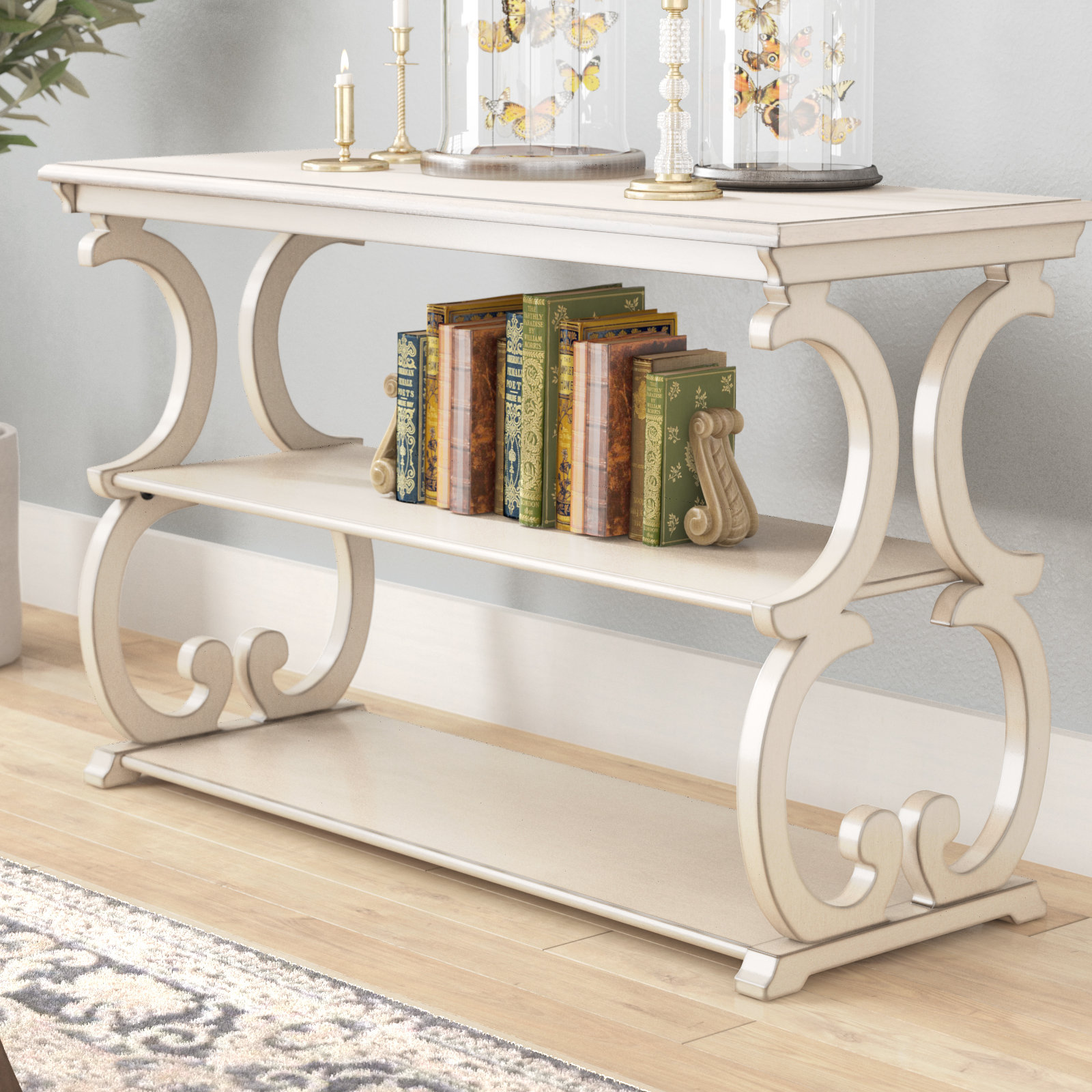 Lark Manor Noisettier Console Table Reviews Wayfair Lark Manor Noisettier Console Table