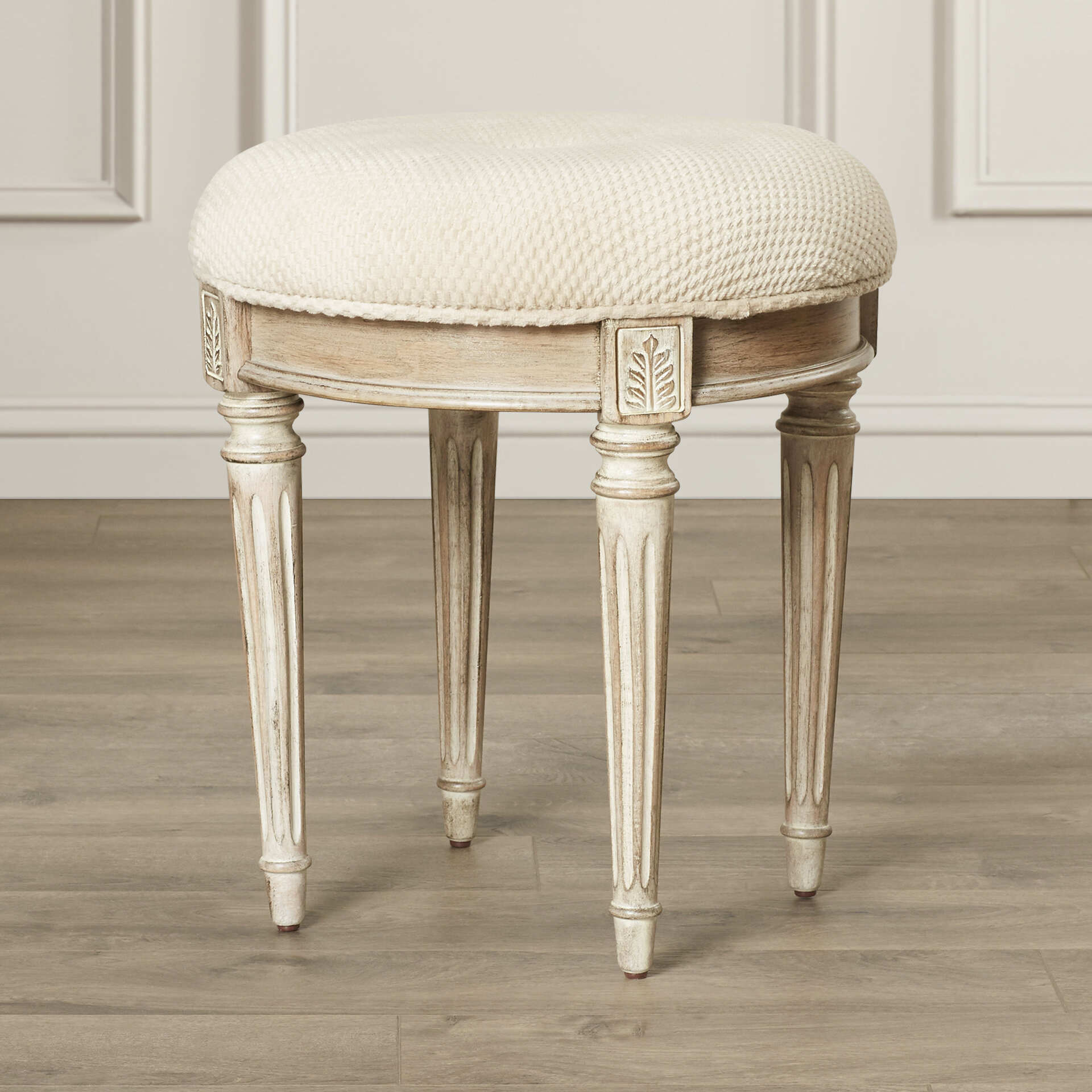 Corinne Vanity Stool Reviews Birch Lane