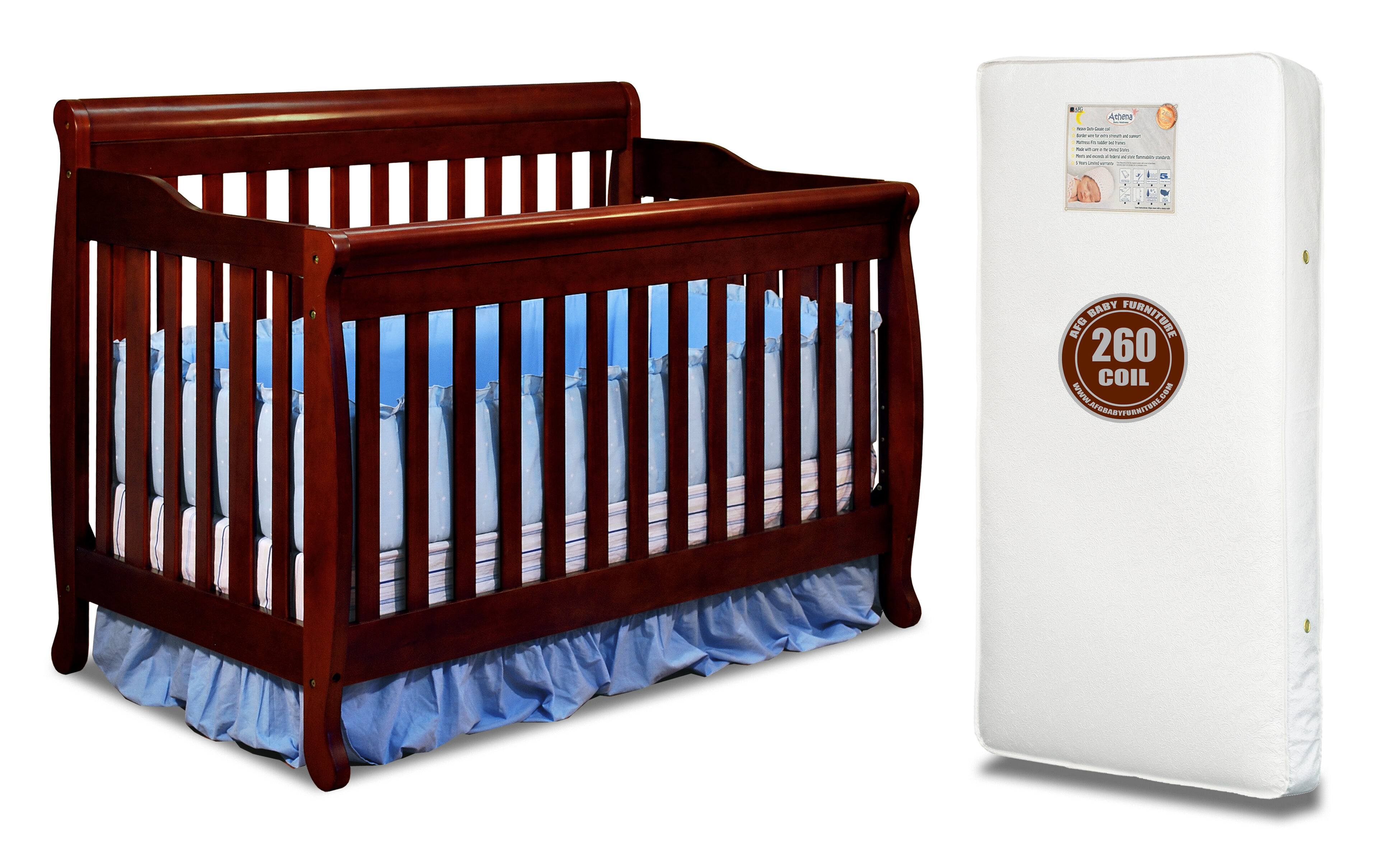 Afg International Furniture Alice 4 In 1 Convertible Crib With