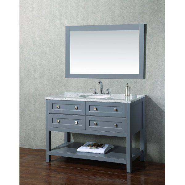 Brayden Studio Whaley 48 Single Modern Bathroom Vanity Set With Brayden Studio Whaley 48 Single Modern Bathroom Vanity Set With Mirror Reviews Wayfair
