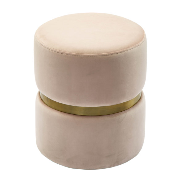 Macgregor 13 7 Velvet Round Standard Ottoman Reviews Allmodern
