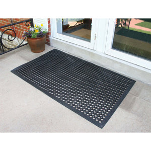 Wayfair Basics Industrial Rubber Doormat (Set of 3)