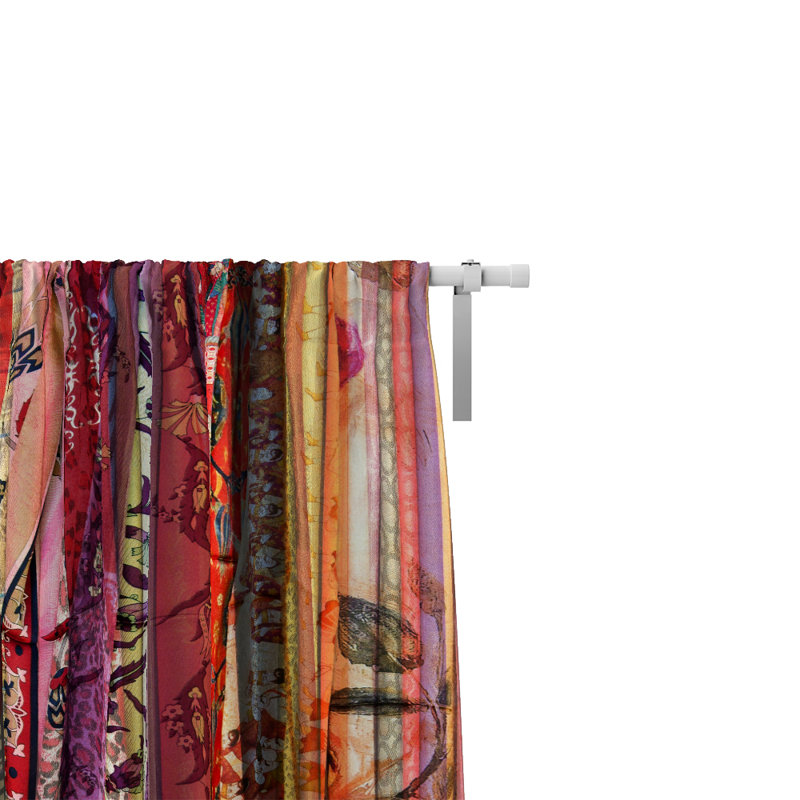 Bungalow Rose Shelli Gypsy Rags Floral Semi Sheer Curtain Panels