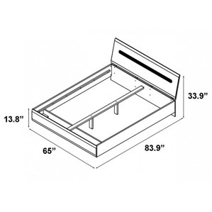 Azteca Queen Platform Bed by ContempStyle
