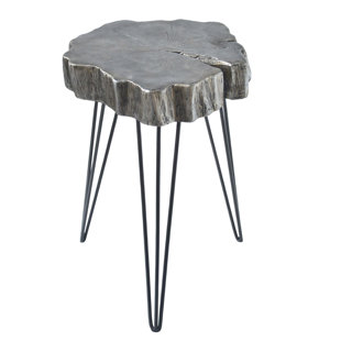 Buzzard Rustic Crosscut Tree End Table by Ivy Bronx 2019 Sale