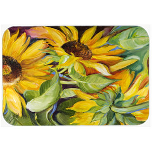 Sunflower Kitchen Decor Wayfair Sunflowers Kitchen Bath Mat