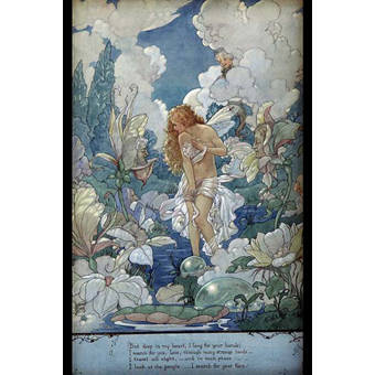 Amanti Art Midsummer Eve By Edward Robert Hughes Framed Painting