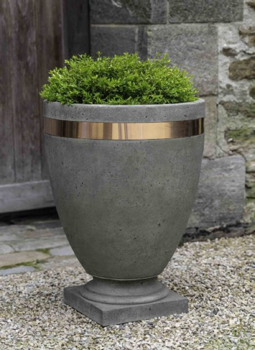 wayfair balcony planters on August Grove Concrete Urn Planter Wayfair