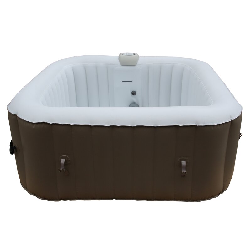 Square Portable 4 Person 130 Jet Inflatable Hot Tub