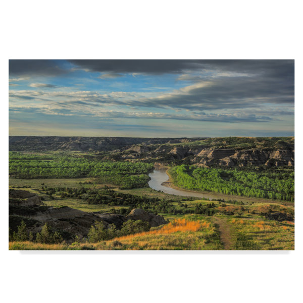 Trademark Art River Bend Overlook Photographic Print On Wrapped Canvas Wayfair