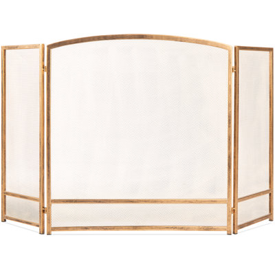 Brendetta 3 Panel Steel Fireplace Screen