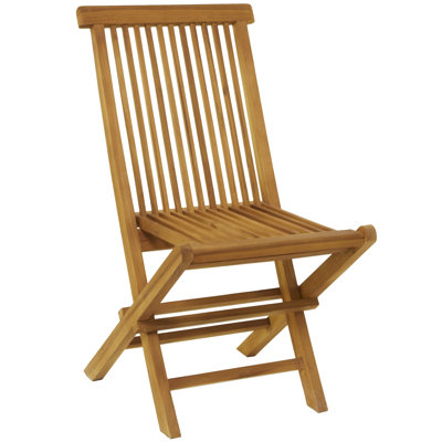 Allani Teak Wood Folding Outdoor Dining Chair