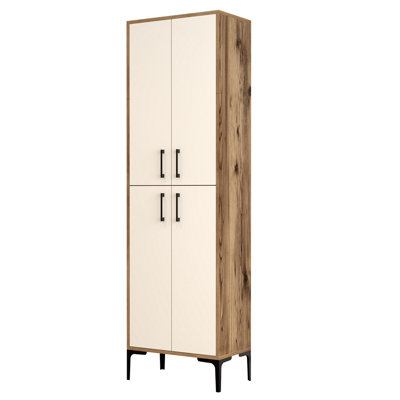( incomplete ) Arvydas 23.62" W x 78.74" H x 13.78" D Linen Cabinet