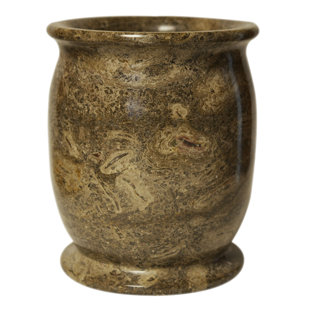 Go to store & view more images Rembrandt Home Polished Marble Waste Basket