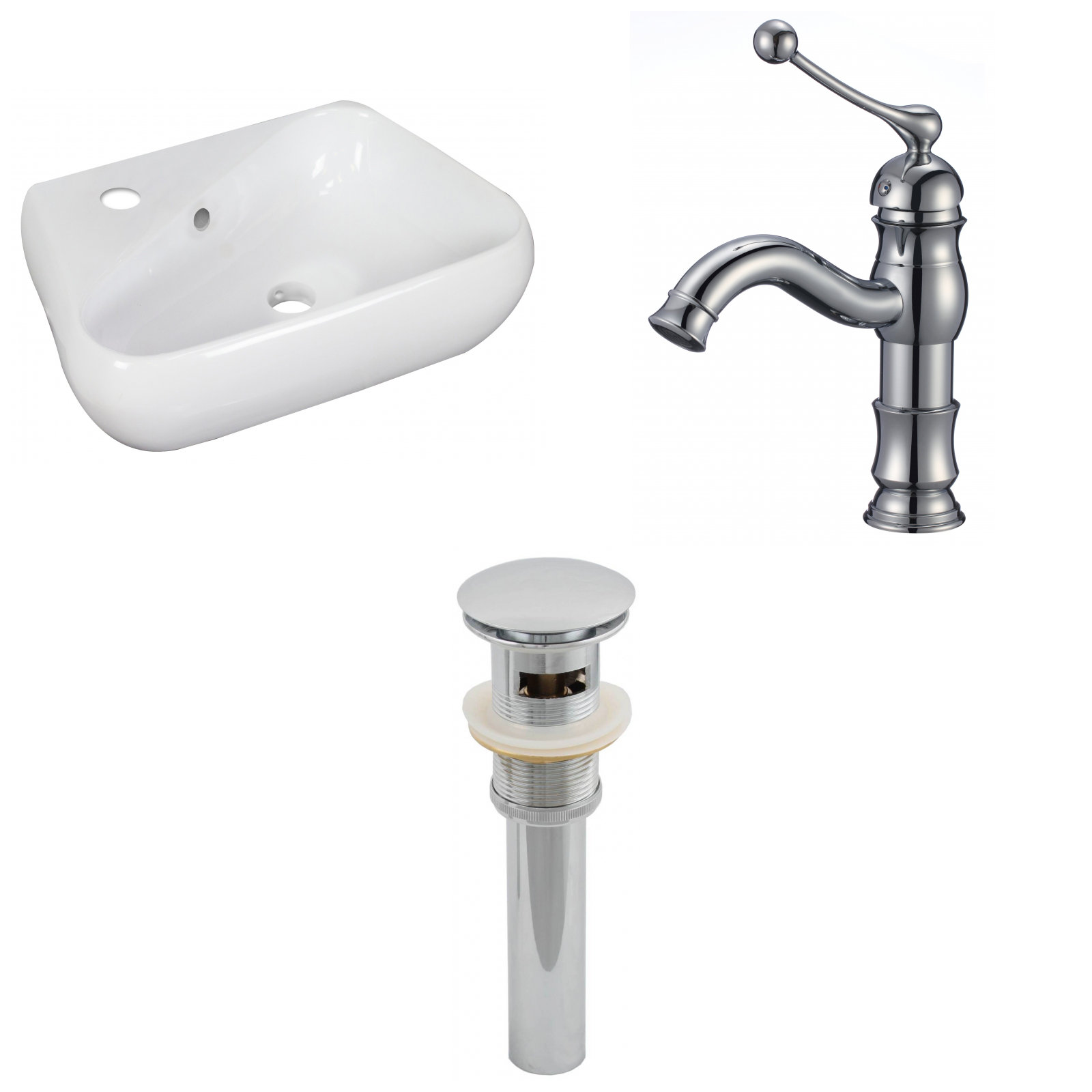 Avanities Above Counter Ceramic Specialty Vessel Bathroom Sink With Faucet And Overflow Wayfair