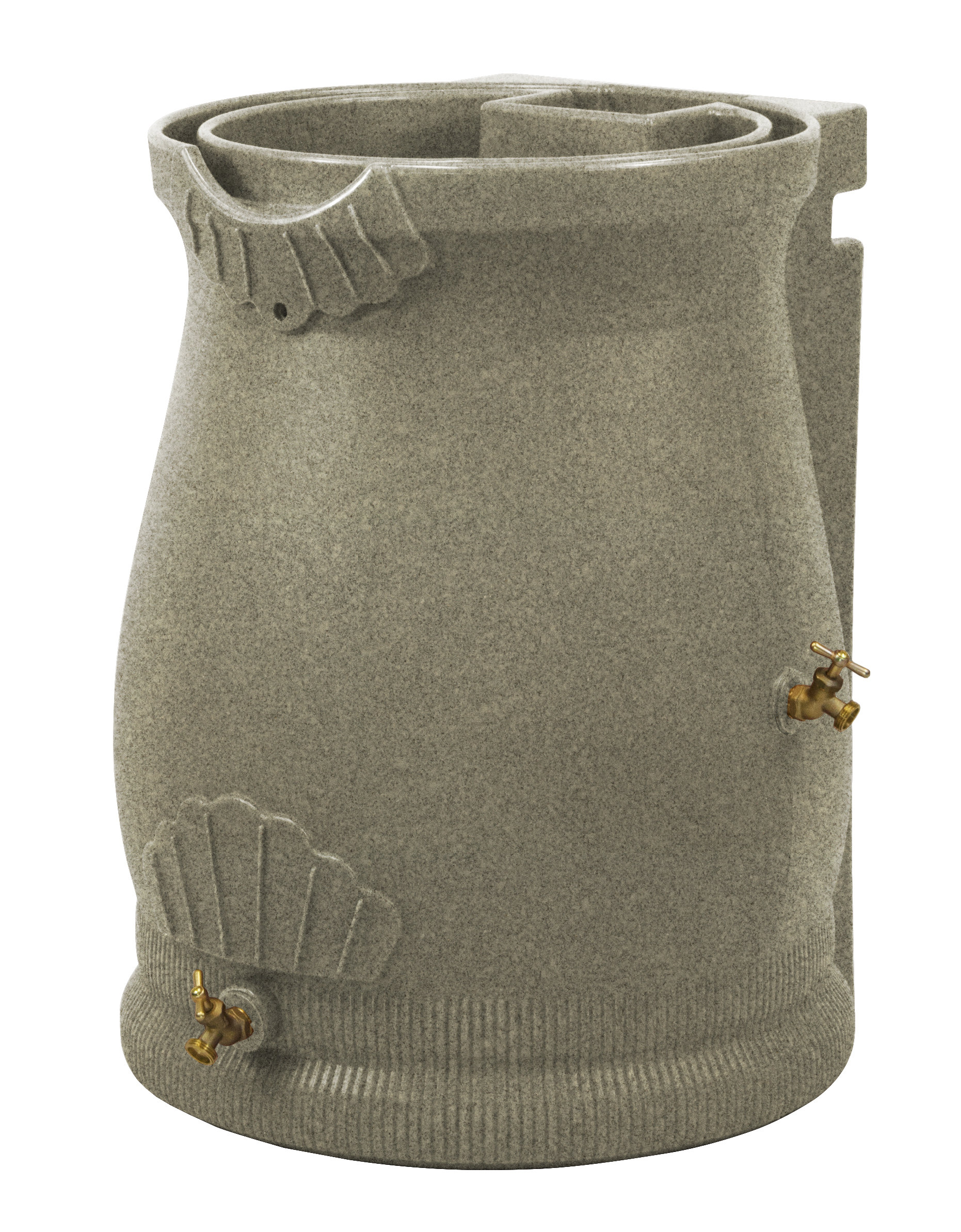 Good Ideas Rain Wizard 50 Gallons Gal. Plastic Drainable Dual Overflow