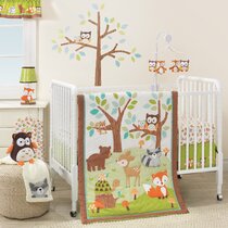 Brandream Baby Boy Girl Crib Sheet Woodland Deer Fitted Cotton Crib Sheet of Neutral Nursery Crib Bedding 