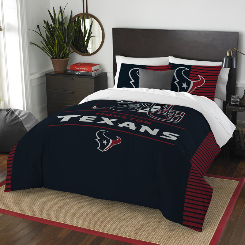 Northwest Co. NFL Texans Draft 3 Piece Full/Queen Comforter Set
