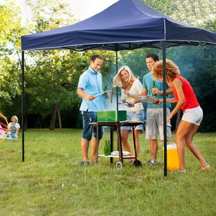 10'x10' Pop Up Gazebo with Netting Canopy Tent Garden Backyard Shelter for 4-6